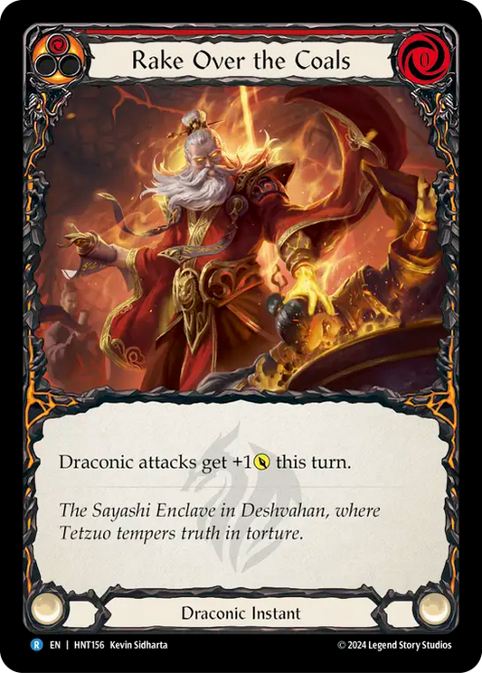 (HNT156) Flesh & Blood TCG The Hunted Single: Rake Over the Coals (Regular)  Rare