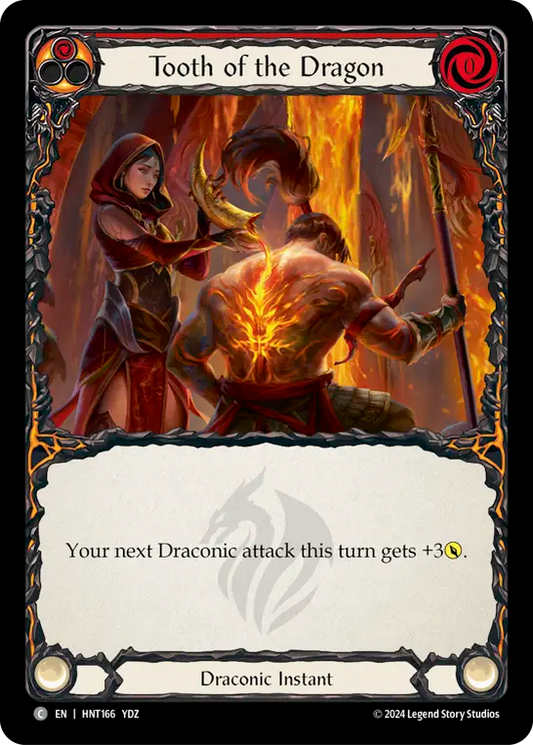 (HNT166) Flesh & Blood TCG The Hunted Single: Tooth of the Dragon (Regular)  Common