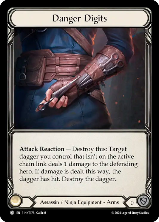 (HNT173) Flesh & Blood TCG The Hunted Single: Danger Digits (Cold Foil)  Common