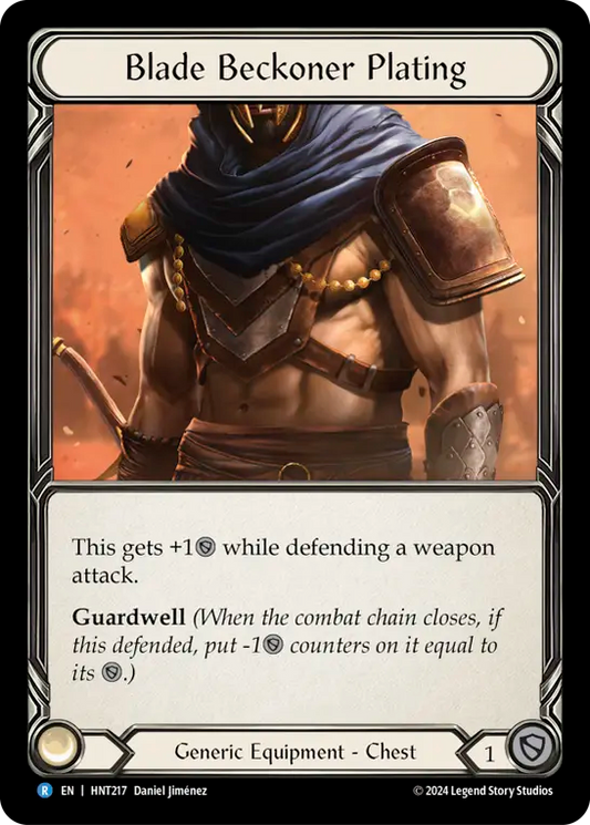 (HNT217) Flesh & Blood TCG The Hunted Single: Blade Beckoner Plating (Regular)  Rare