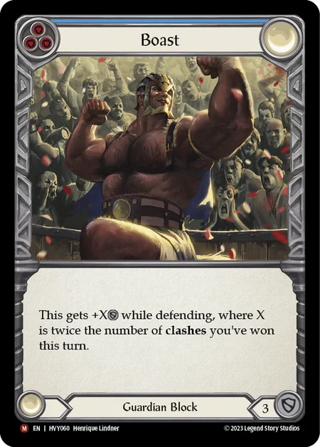 (HVY060) Flesh & Blood TCG Heavy Hitters Single: Boast (Rainbow Foil)  Majestic