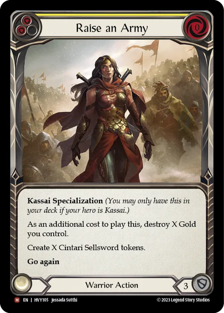 (HVY105) Flesh & Blood TCG Heavy Hitters Single: Raise an Army (Regular)  Majestic