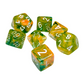 Chessex Translucent Polyhedral 7-Die Set: Nebula Spring/White