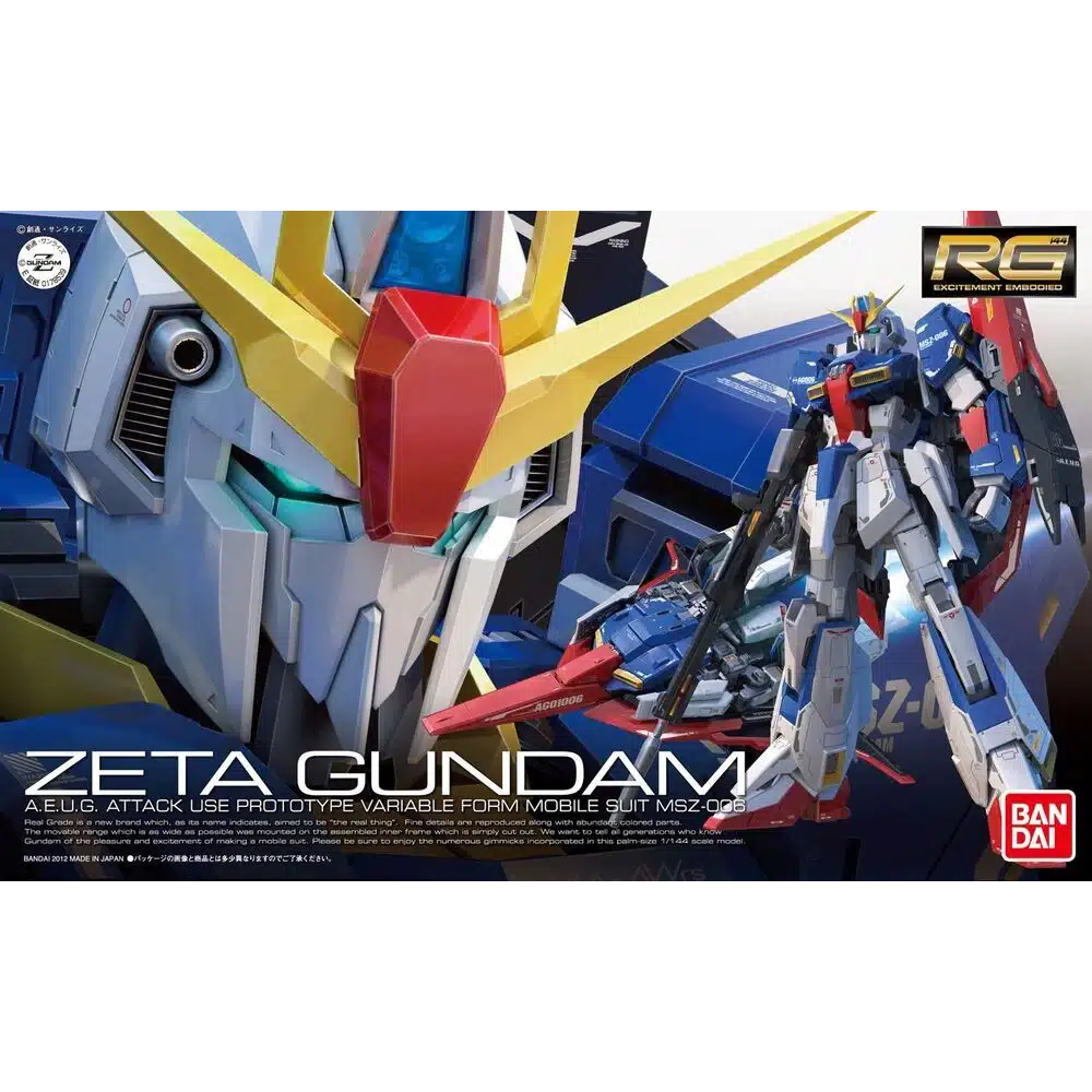 Gunpla Model Kit: RG 1/144 Z GUNDAM