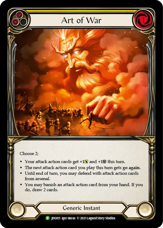 (015) Flesh & Blood TCG Judge Promos Single: Art of War (Cold Foil)  Promo