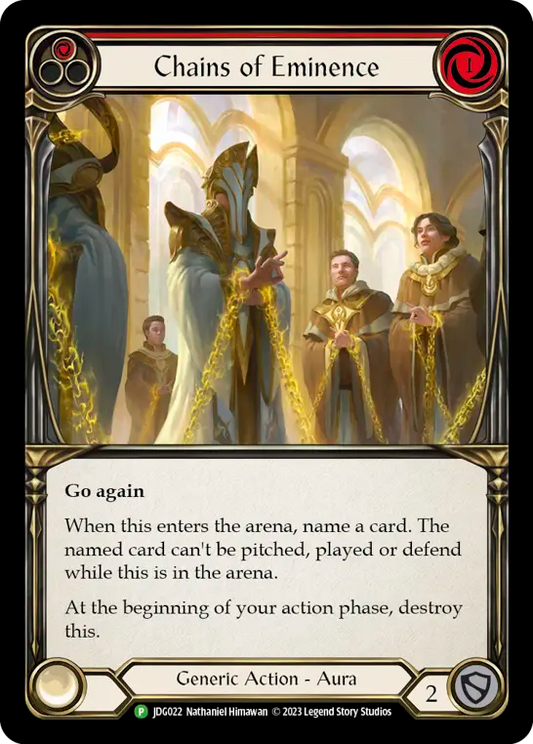 (022) Flesh & Blood TCG Judge Promos Single: Chains of Eminence (Cold Foil)  Promo