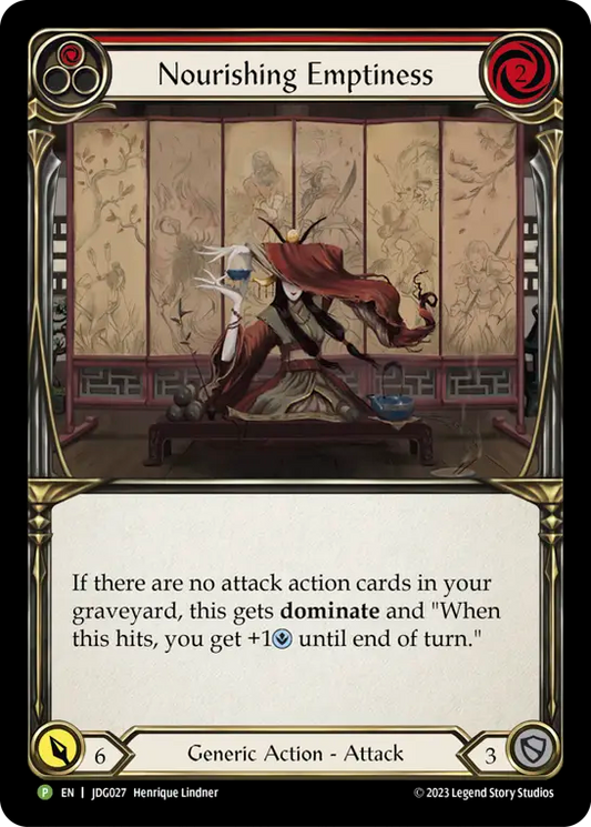 (027) Flesh & Blood TCG Judge Promos Single: Nourishing Emptiness (Cold Foil)  Promo