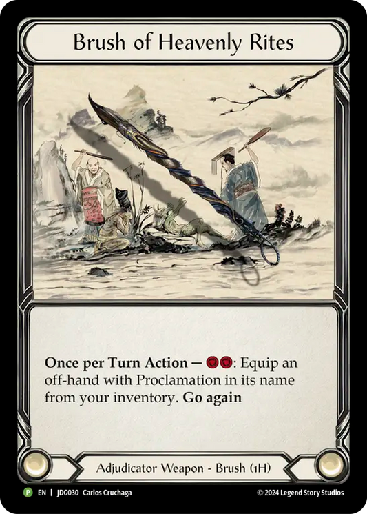 (030) Flesh & Blood TCG Judge Promos Single: Brush of Heavens Rites (Cold Foil)  Promo