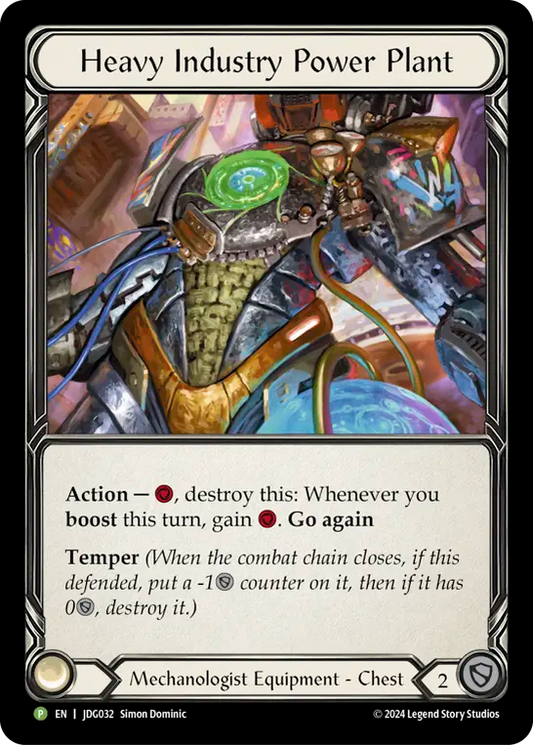 (032) Flesh & Blood TCG Judge Promos Single: Heavy Industry Power Plant (Cold Foil)  Promo