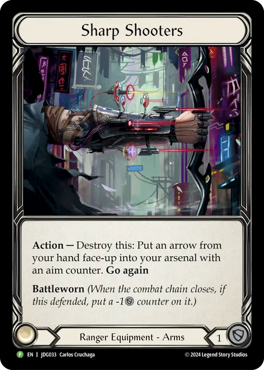 (033) Flesh & Blood TCG Judge Promos Single: Sharp Shooters (Cold Foil)  Promo