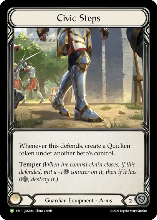 (034) Flesh & Blood TCG Judge Promos Single: Civic Steps (Cold Foil)  Promo