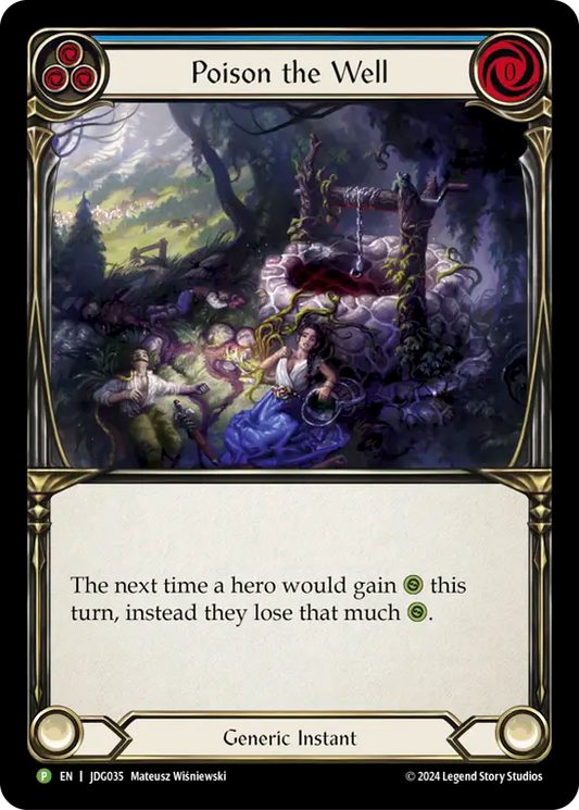 (035) Flesh & Blood TCG Judge Promos Single: Poison the Well (Cold Foil)  Promo