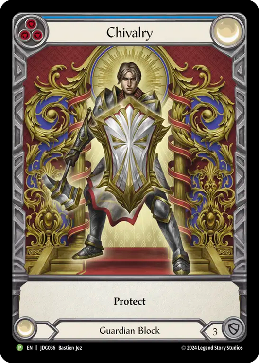(036) Flesh & Blood TCG Judge Promos Single: Chivalry (Extended Art Regular)  Promo