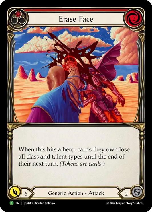 (043) Flesh & Blood TCG Judge Promos Single: Erase Face (Cold Foil)  Promo