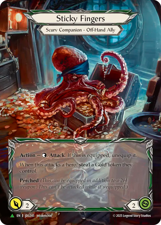(045) Flesh & Blood TCG Judge Promos Single: Sticky Fingers (Marvel)  Promo