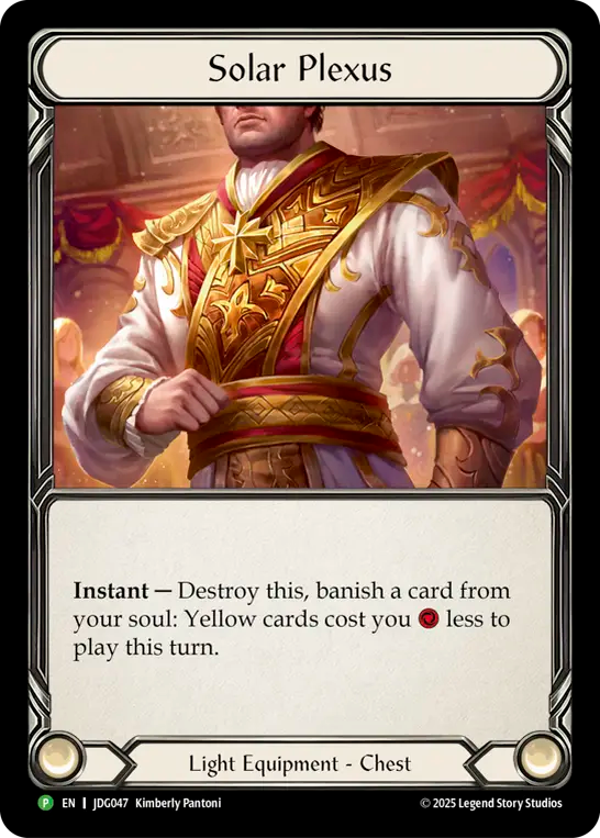 (047) Flesh & Blood TCG Judge Promos Single: Solar Plexus (Cold Foil)  Promo