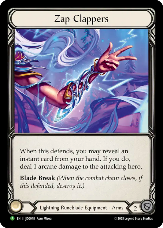 (048) Flesh & Blood TCG Judge Promos Single: Zap Clappers (Cold Foil)  Promo