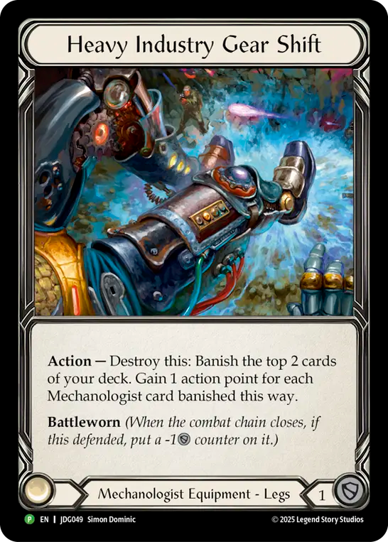 (049) Flesh & Blood TCG Judge Promos Single: Heavy Industry Gear Shift (Cold Foil)  Promo