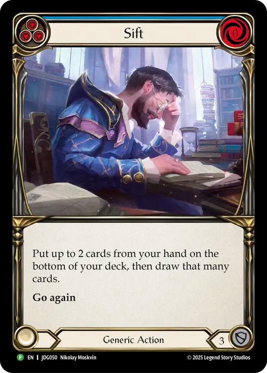 (050) Flesh & Blood TCG Judge Promos Single: Sift (Blue) (Cold Foil)  Promo
