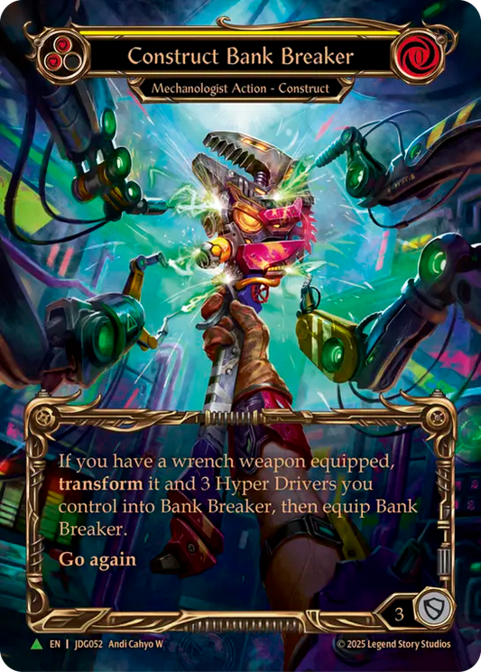 (052) Flesh & Blood TCG Judge Promos Single: Construct Bank Breaker (Marvel)  Promo