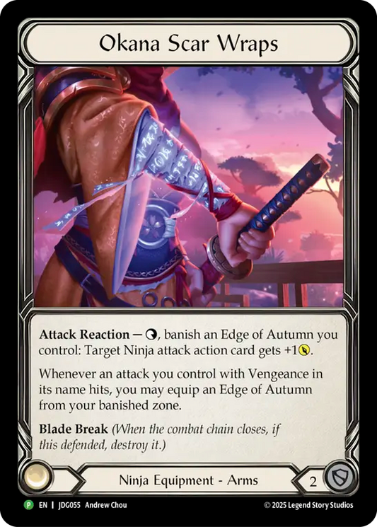 (055) Flesh & Blood TCG Judge Promos Single: Okana Scar Wraps (Cold Foil)  Promo