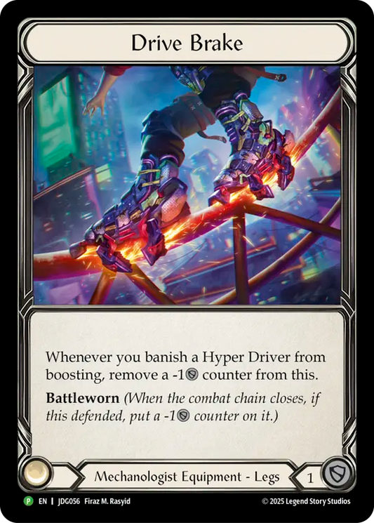 (056) Flesh & Blood TCG Judge Promos Single: Drive Brake (Cold Foil)  Promo