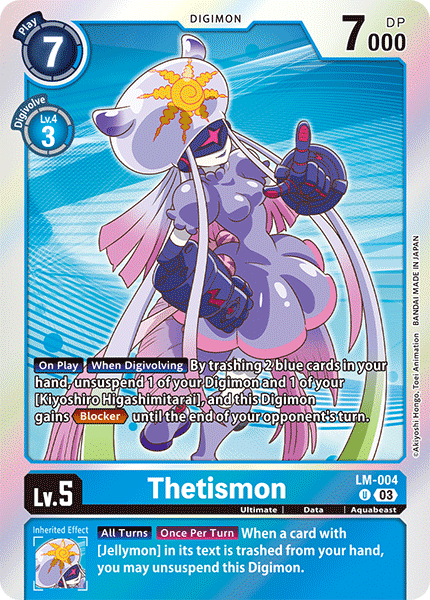 (LM-004) Digimon TCG Exceed Apocalypse Single: Thetismon (LM-004)  Uncommon