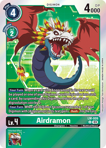 (LM-009) Digimon TCG Exceed Apocalypse Single: Airdramon (LM-009)  Uncommon