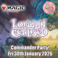 Magic the Gathering: Lorwyn Eclipsed Commander Party - Fri 30th January 2026