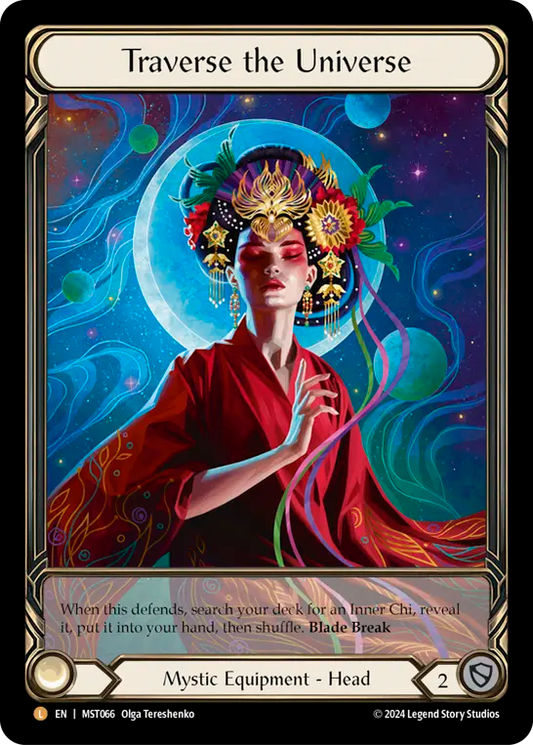 (066/237) Flesh & Blood TCG Part the Mistveil Single: Traverse the Universe (Extended Art Cold Foil)  Legendary