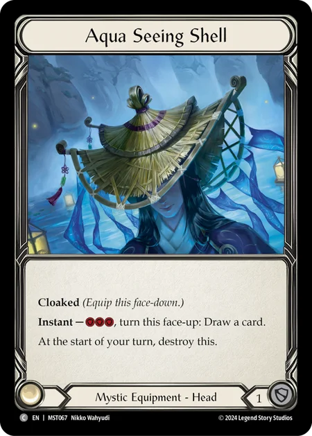 (067/237) Flesh & Blood TCG Part the Mistveil Single: Aqua Seeing Shell (Regular)  Common