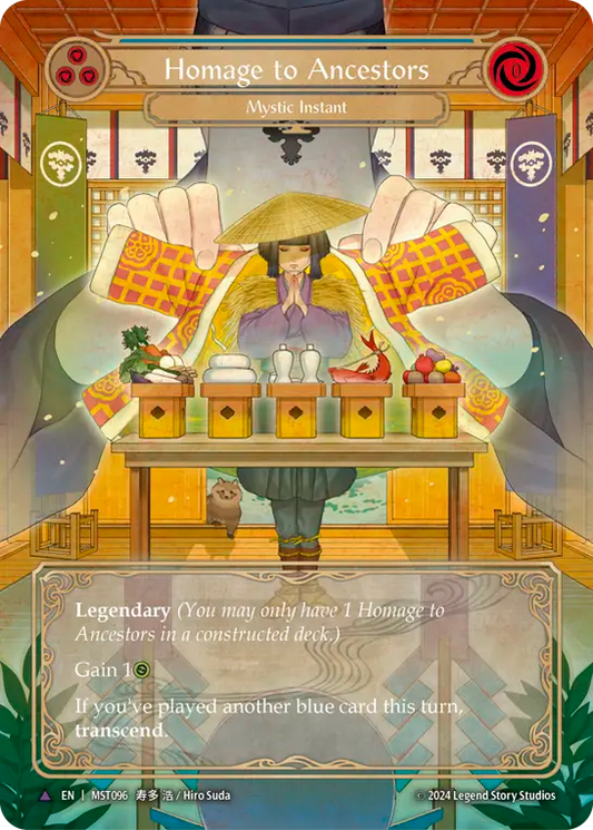 (096/237) Flesh & Blood TCG Part the Mistveil Single: Homage to Ancestors // Inner Chi (Marvel)  Marvel