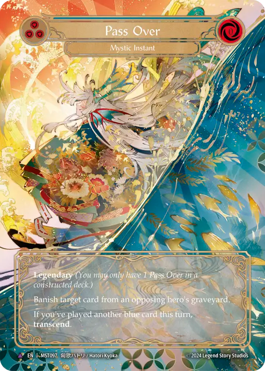 (097/237) Flesh & Blood TCG Part the Mistveil Single: Pass Over // Inner Chi (Marvel)  Marvel