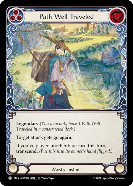 (098/237) Flesh & Blood TCG Part the Mistveil Single: Path Well Traveled // Inner Chi (Regular)  Common