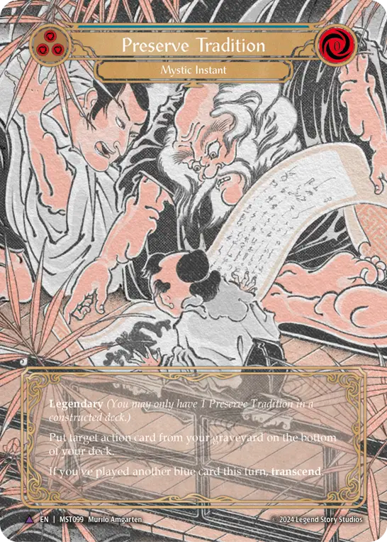 (099/237) Flesh & Blood TCG Part the Mistveil Single: Preserve Tradition // Inner Chi (Marvel)  Marvel