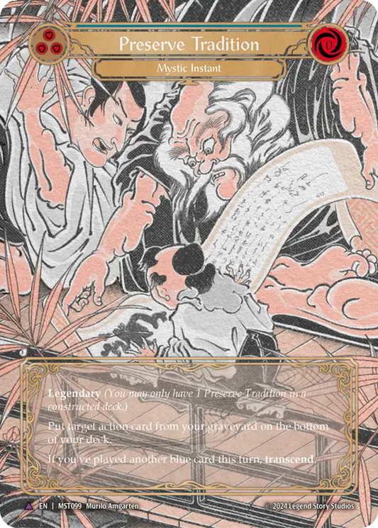 (099/237) Flesh & Blood TCG Part the Mistveil Single: Preserve Tradition // Inner Chi (Marvel)  Marvel