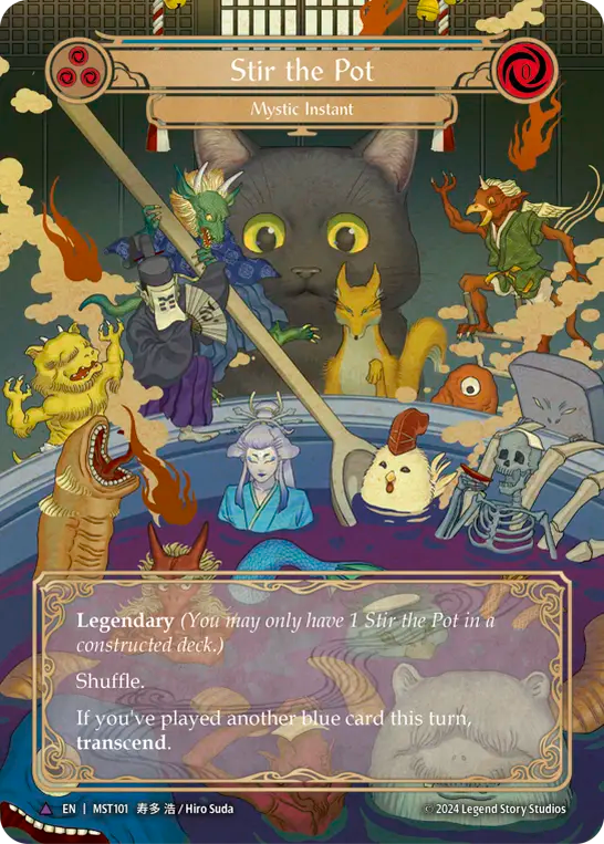 (101/237) Flesh & Blood TCG Part the Mistveil Single: Stir the Pot // Inner Chi (Marvel)  Marvel