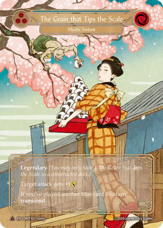 (102/237) Flesh & Blood TCG Part the Mistveil Single: The Grain that Tips the Scale // Inner Chi (Marvel)  Marvel