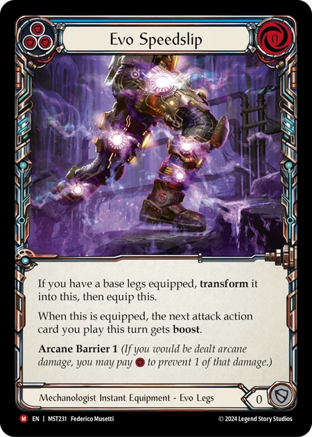 (231/237) Flesh & Blood TCG Part the Mistveil Single: Evo Speedslip (Regular)  Majestic