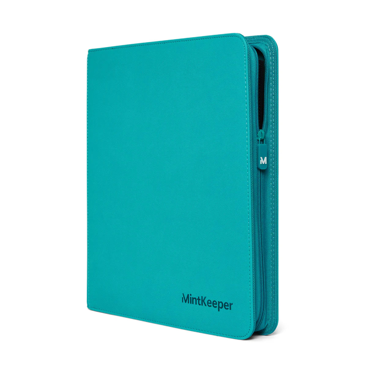 MintKeeper - Premium 12-Pocket Zip Card Binder - Aqua