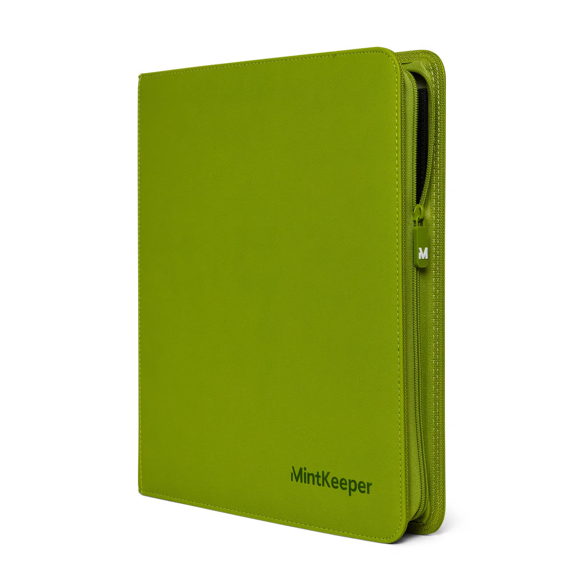 MintKeeper - Premium 12-Pocket Zip Card Binder - Lime Green