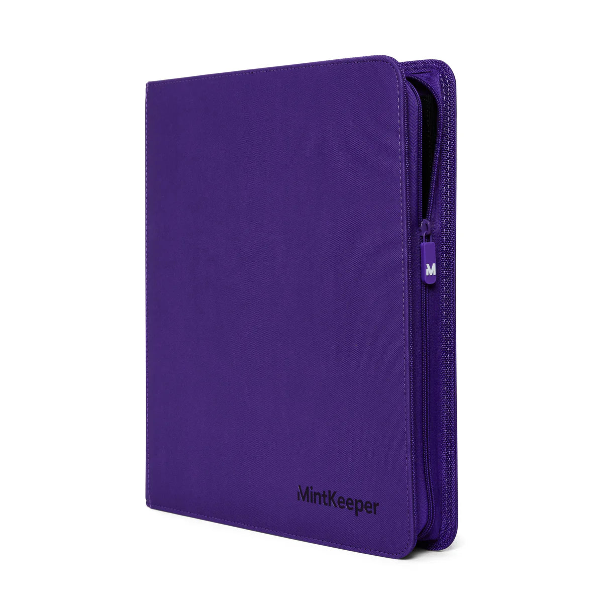 MintKeeper - Premium 12-Pocket Zip Card Binder - Purple