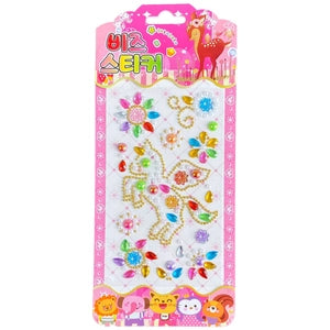 3D Rhinestone Gem Stickers: Pony Style
