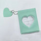 Mini Photo Album: Photocard Binder: PVC Heart: Jelly Mint
