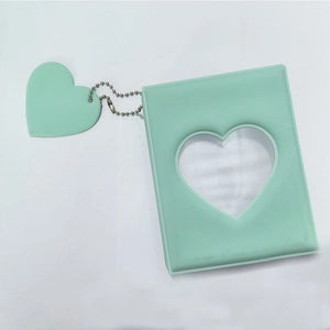 Mini Photo Album: Photocard Binder: PVC Heart: Jelly Mint