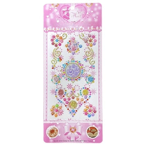 3D Rhinestone Gem Stickers: Big Gem Heart