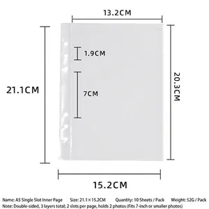 A5 Loose Leaf 1 Pocket Sleeves (1 Piece): Clear