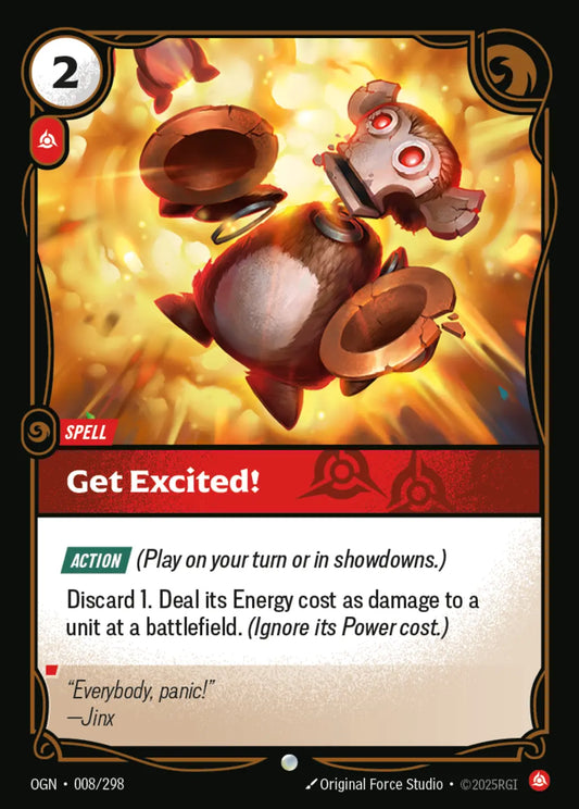 (008/298) Riftbound TCG Origins Single: Get Excited!  Common