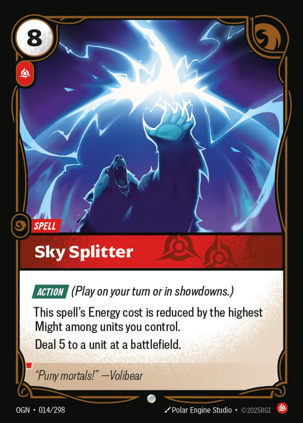 (014/298) Riftbound TCG Origins Single: Sky Splitter  Common