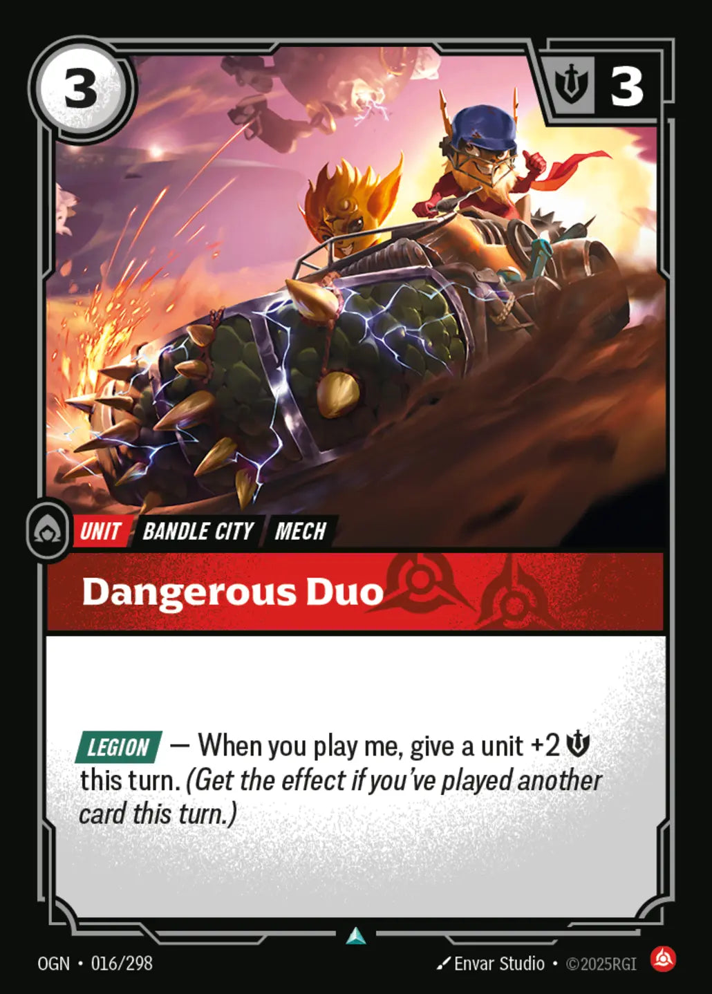 (016/298) Riftbound TCG Origins Single: Dangerous Duo Holo Uncommon